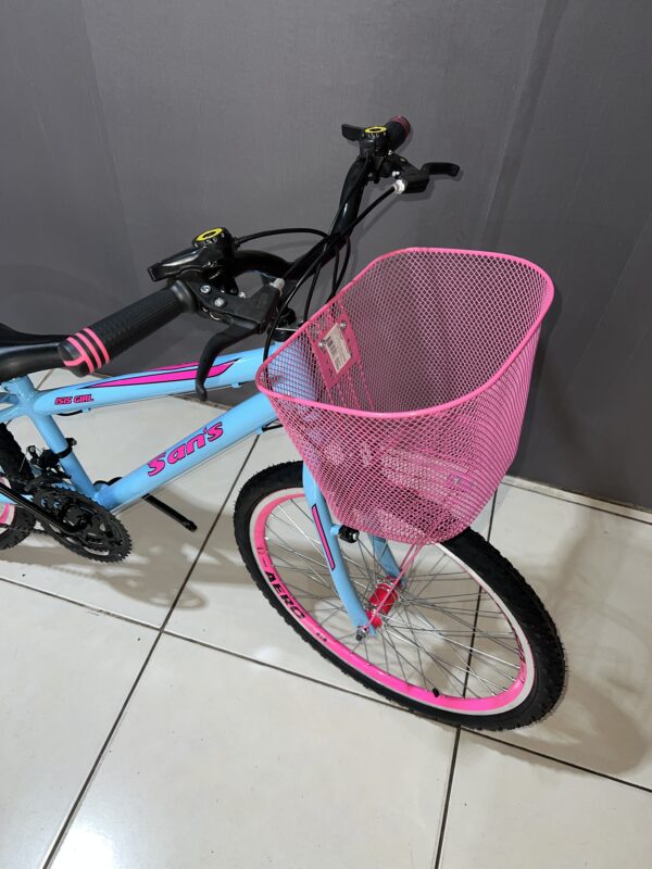 Bicicleta aro 24 MTB com aro aero e 18 marchas – Feminina - Imagem 2