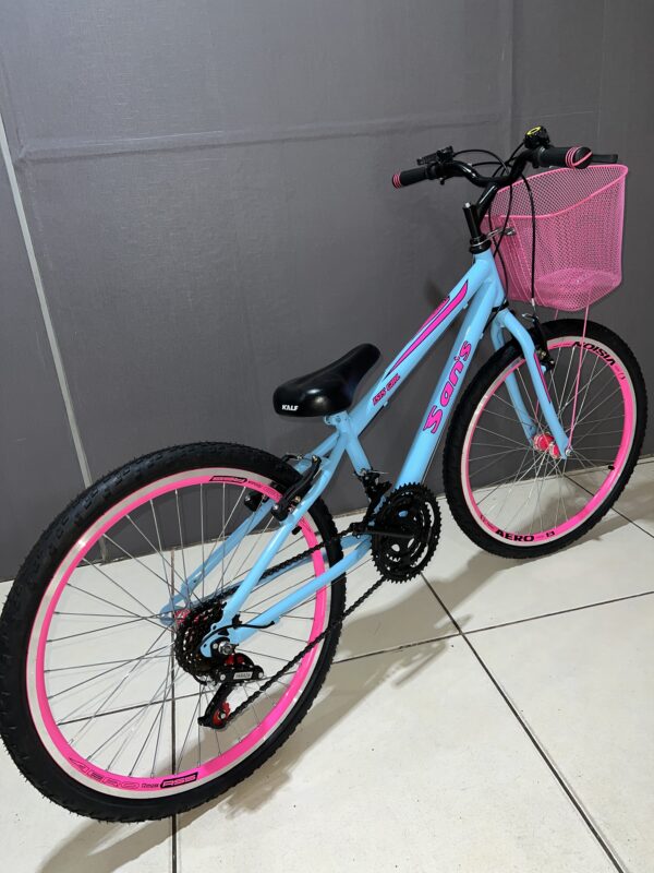 Bicicleta aro 24 MTB com aro aero e 18 marchas – Feminina - Imagem 3