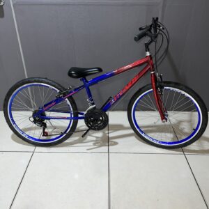 Bicicleta aro 24 MTB com aro aero e 18 marchas - Masculina