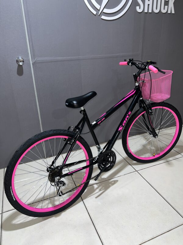 Bicicleta aro 26 MTB com 18 marchas – Feminina - Imagem 3