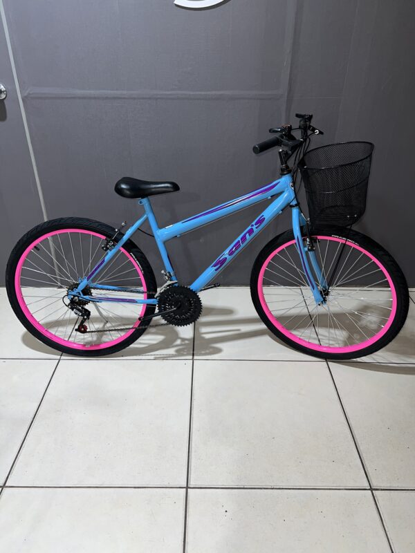 Bicicleta aro 26 MTB com 18 marchas – Feminina - Imagem 4