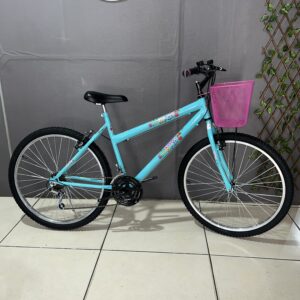 Bicicleta aro 26 MTB com 18 marchas – Feminina