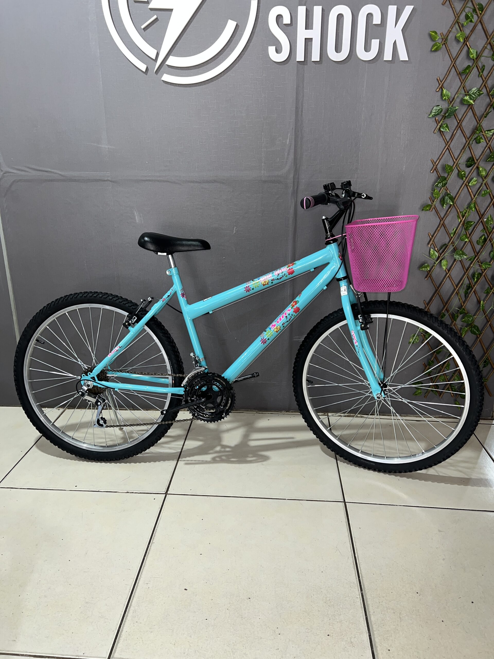 Bicicleta aro 26 MTB com 18 marchas – Feminina
